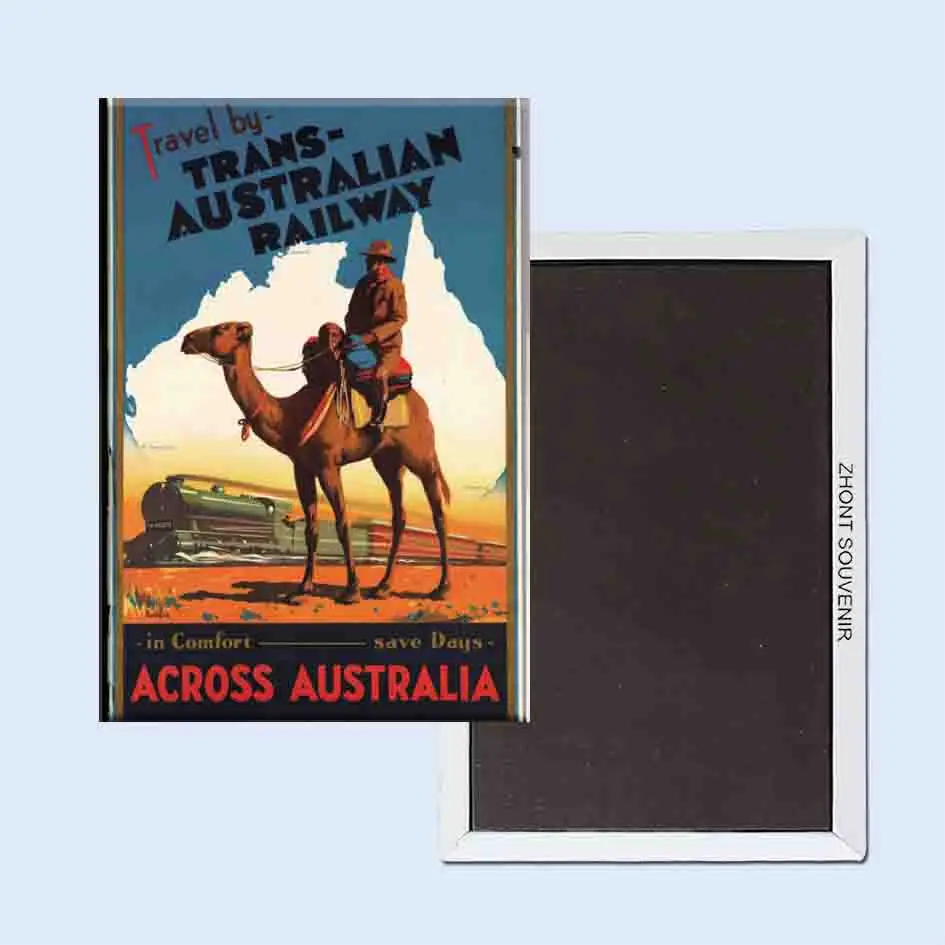 Путешествия с транс Австралийской железной дорогой 24194 ретро ностальгия магниты