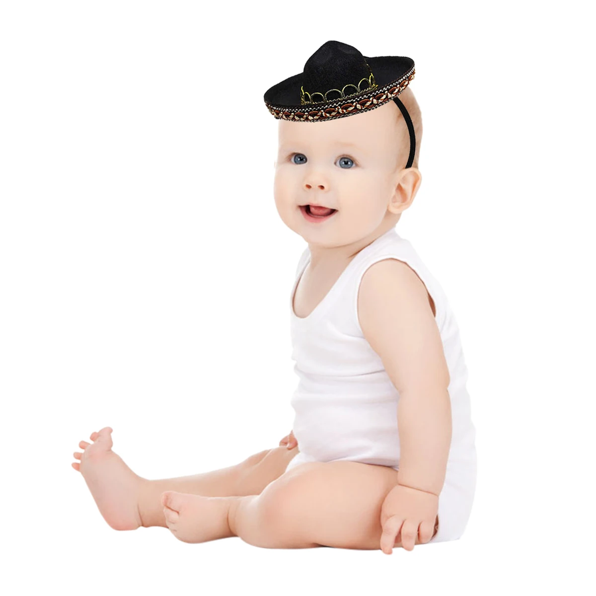 3 шт. соломенная мини-шляпа Sombrero из натуральной соломы для украшения дня рождения
