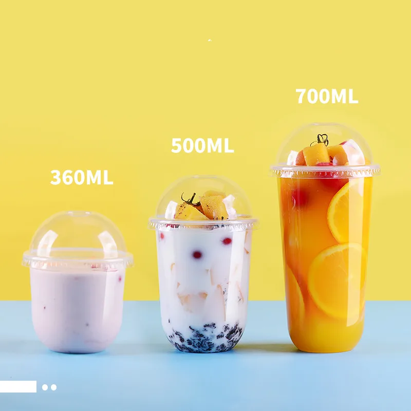 50 шт. прозрачные одноразовые чашки милая чашка для вечеринки дня рождения 16 унций