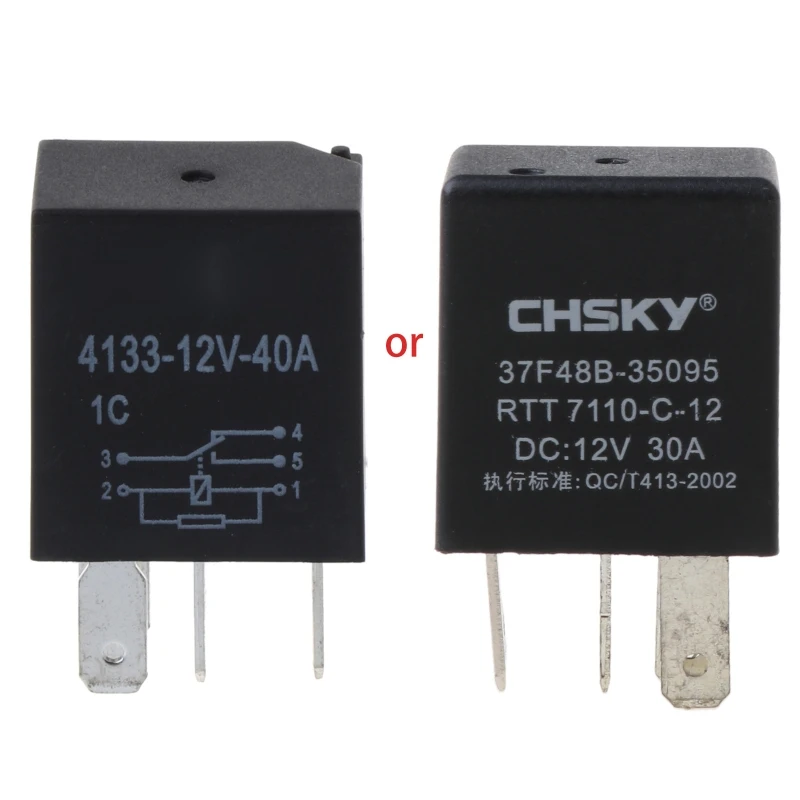 

Automotive 12V 40A or 30A 5 Pin Relay Long Life Time Delay Automotive Relays For Car #0604
