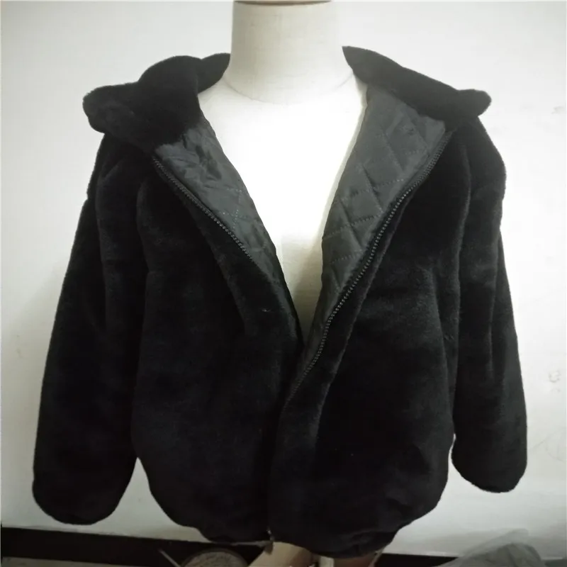 

Winter Loose Coat Hooded Warm Solid Color Warm Fashion Coat Fluffy Coat Teddy Bear Regular with Fur Trim Hood Full Woman Coat