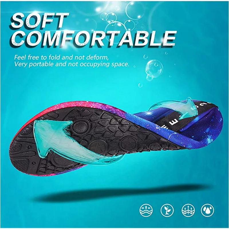 Акваобувь Мужская/Женская для плавания однотонная летняя пляжная обувь