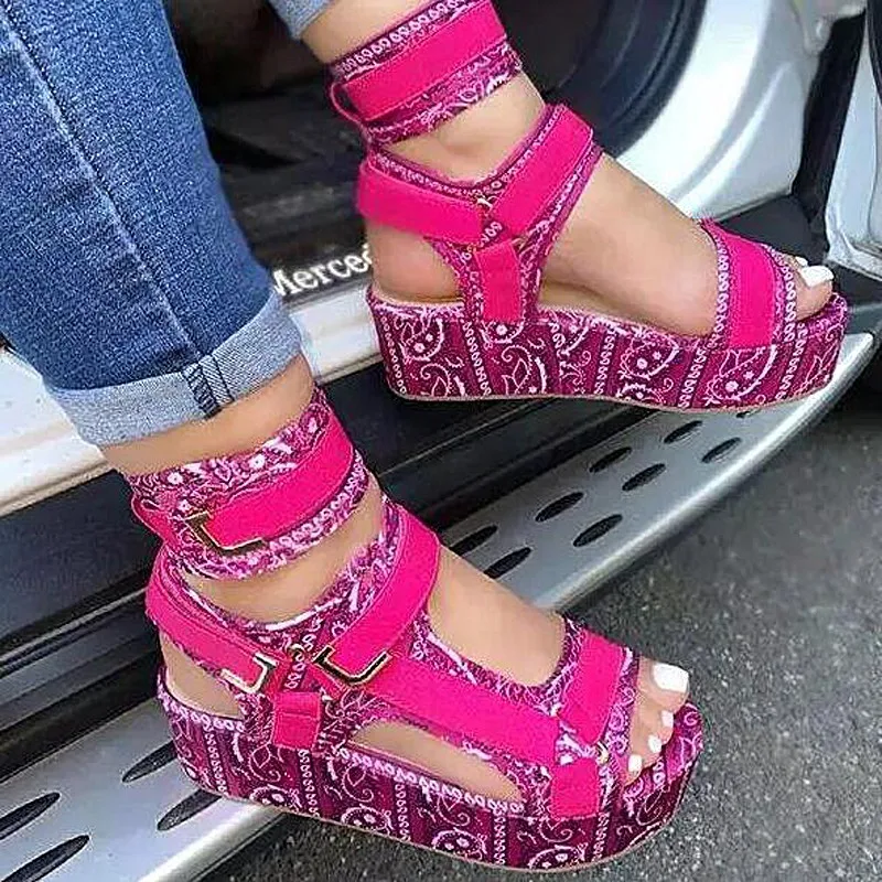 

New Women's Gladiator Sandals Ladies Flat Platform Colorful Shoes Casual Beach Summer Big Size 35-43 Ytmtloy Sadalias Femininas