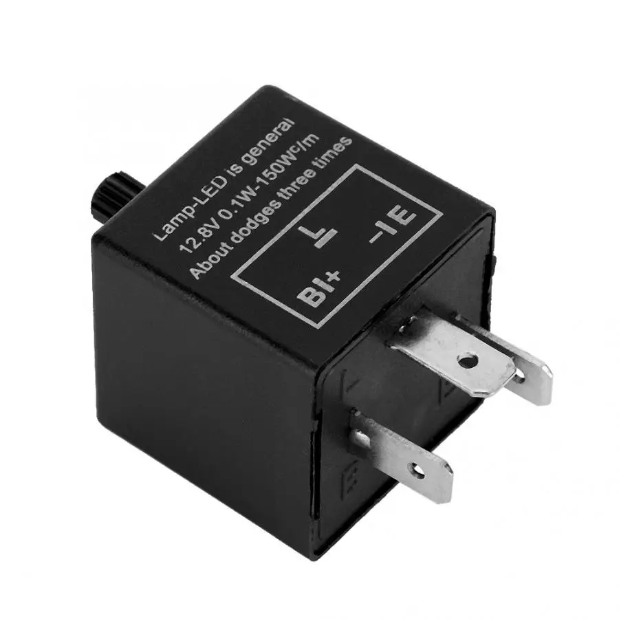 CF14 JL-02 12V 3 Pin LED Flasher Flash Relay for Turn Signal Light Hyper Flash Or Normal Lights Relay 0.1W-150W LED Flash Relay