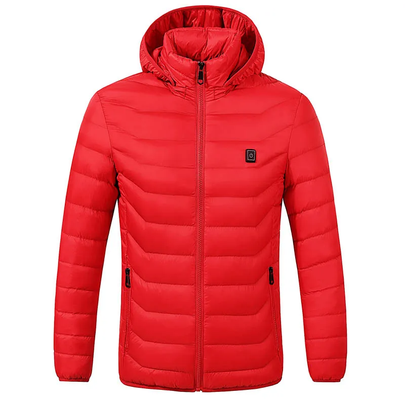 Мужская и женская куртка с подогревом PARATAGO зимняя теплая для походов спины