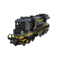 moc high tech electric train v100 german cargo locomotive train track building block kids toys city diy bricks best gifts