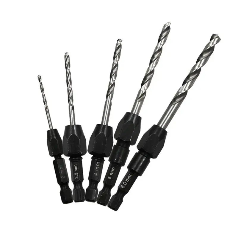 Быстросменные спиральные сверла с ручкой из быстрорежущей стали шестигранным