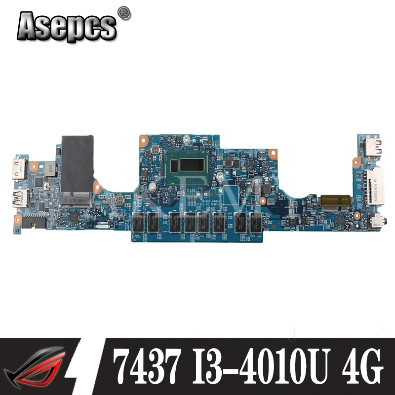 

CN-0F6GDH F6GDH For DELL INSPIRON 7437 laptop motherboard DOH40 12310-1 RKNM5 I3-4010U 4GB mainboard notebook PC