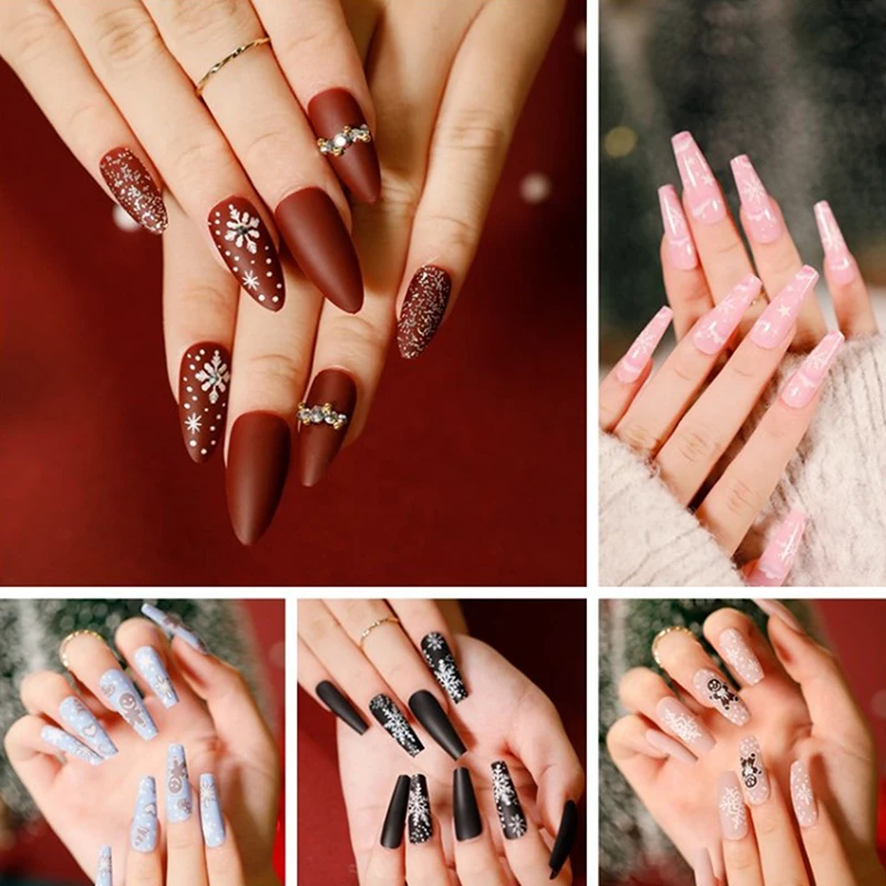 Съемный длинный гроб параграф Модный маникюр бесплатная доставка пресс на ногти