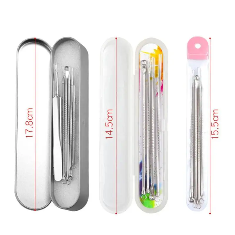 Иглы для удаления черных точек игла прыщей и набор чистки пор | Красота здоровье