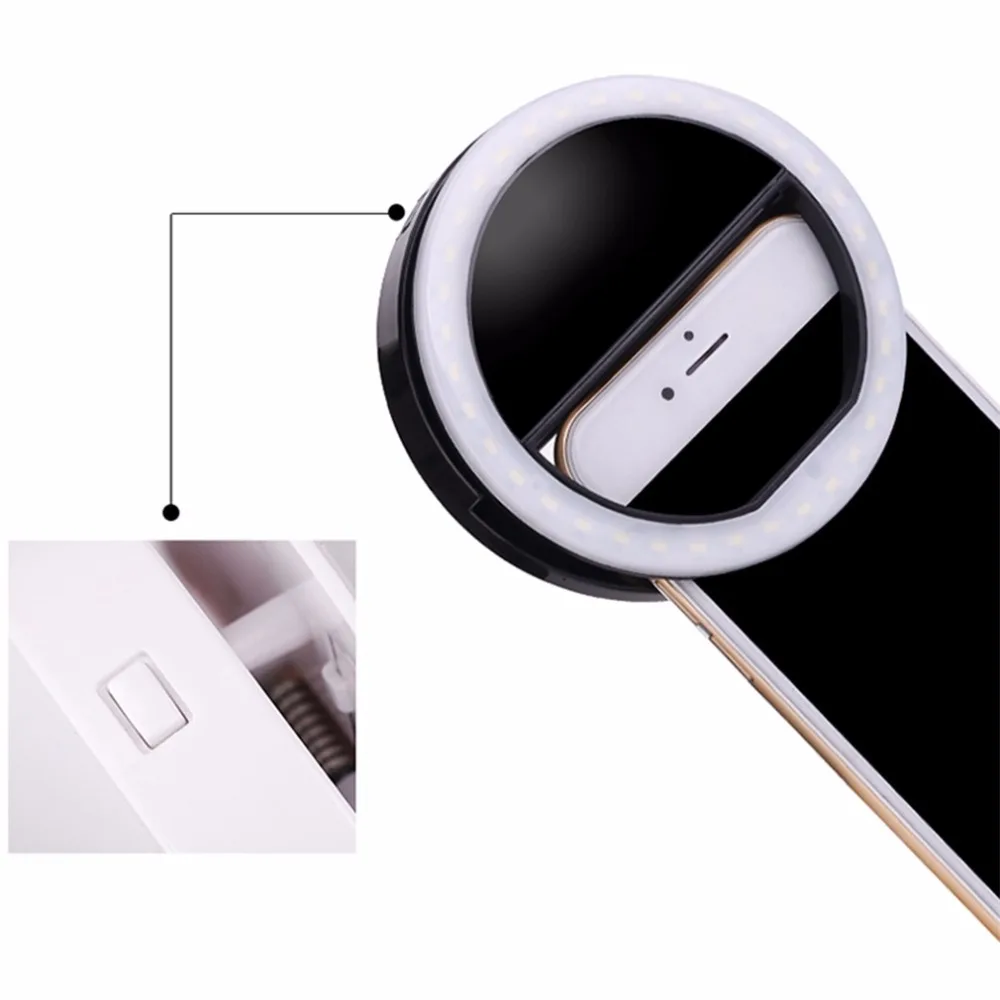 

NEW LED Selfie Light Phone Flash Fill Light Led Camera Clip-on Selfie Ring Light Video Light Enhancing Up Selfie Lamp Lighting
