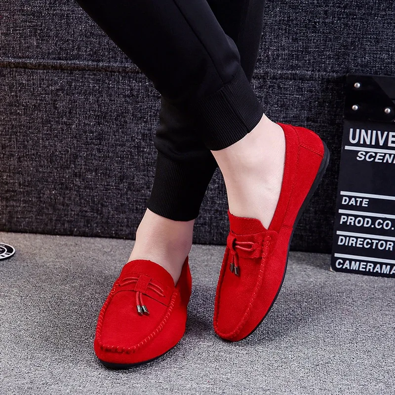 

2021 Spring Autumn New Fashion Leather Casual Shoes for Male Comfortable Slip-on Shallow Flat Loafers Breathable Waterproof