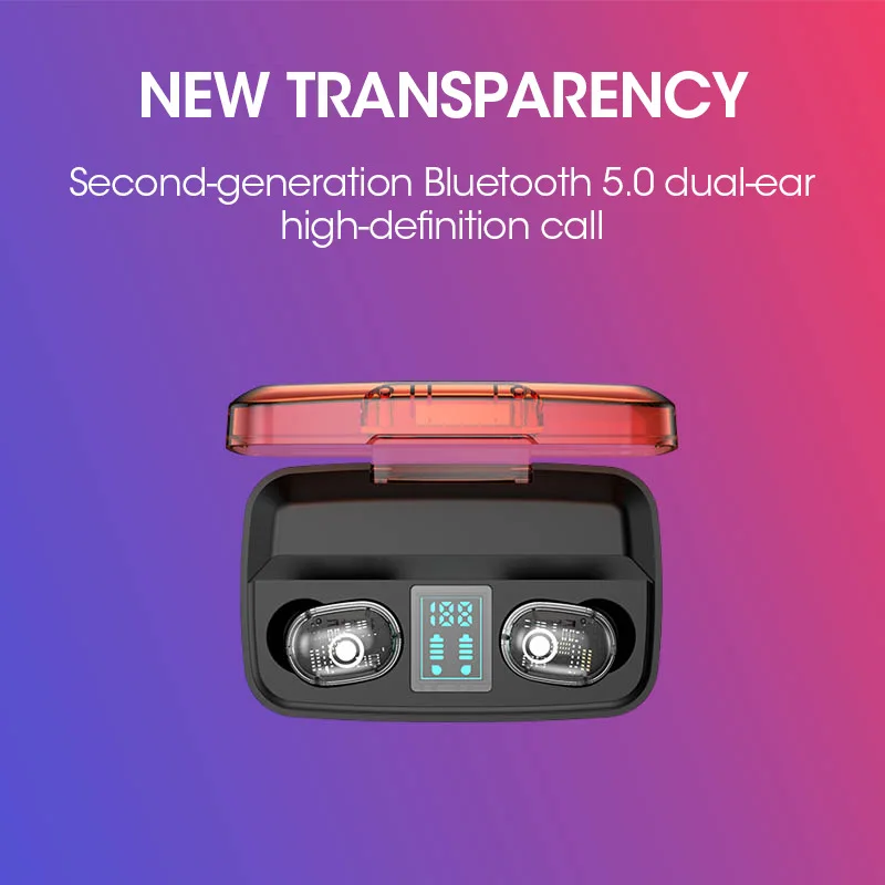 Беспроводные наушники 5 0 Bluetooth с сенсорным управлением прозрачные Aptx/SBC гарнитура