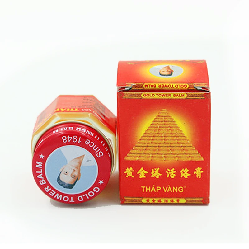 Вьетнамский бальзам с золотой башней 2 шт. тигровый активный крем массаж мышечные