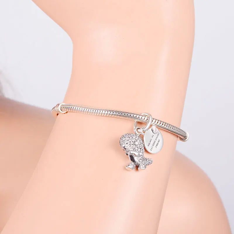 Подвеска из серебра 925 пробы с фианитами|Бусины| |