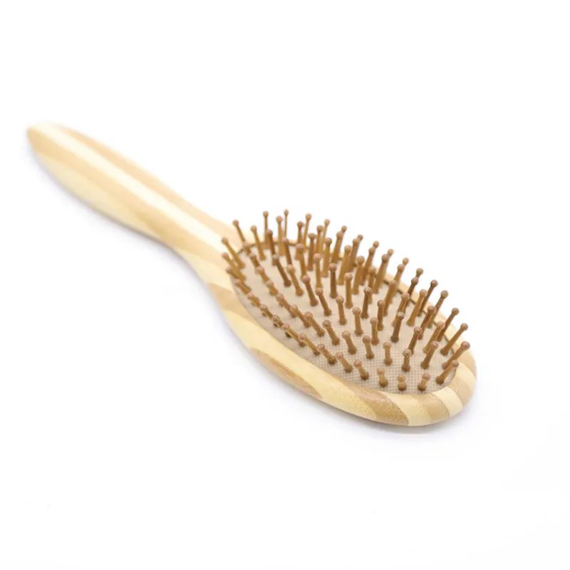 

High Quality Hair Comb Bamboo Hair Brush Airbag Massage Scalp Comb Carbonized Solid Wood Bamboo Cushion anti-static Hair Combs