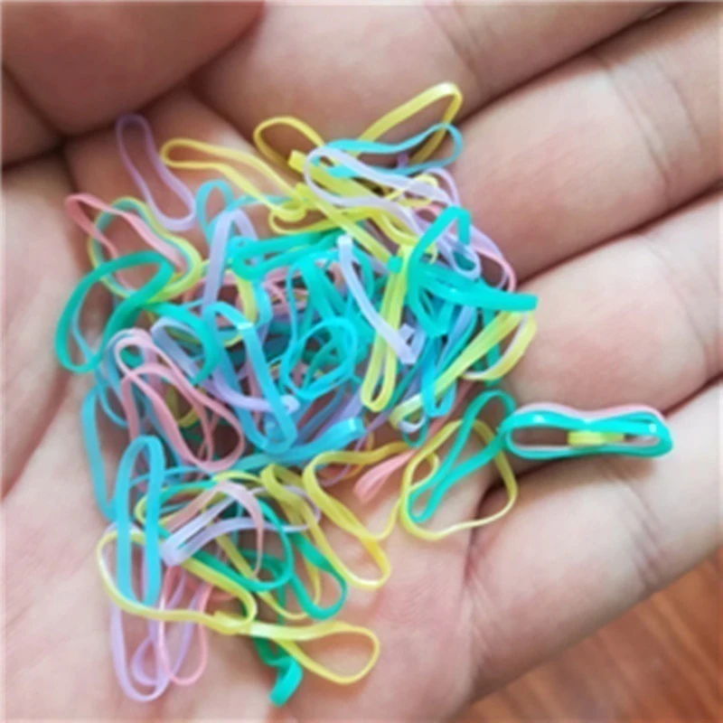 2000 шт./компл. одноразовые маленькие прозрачные резиновые косички для волос