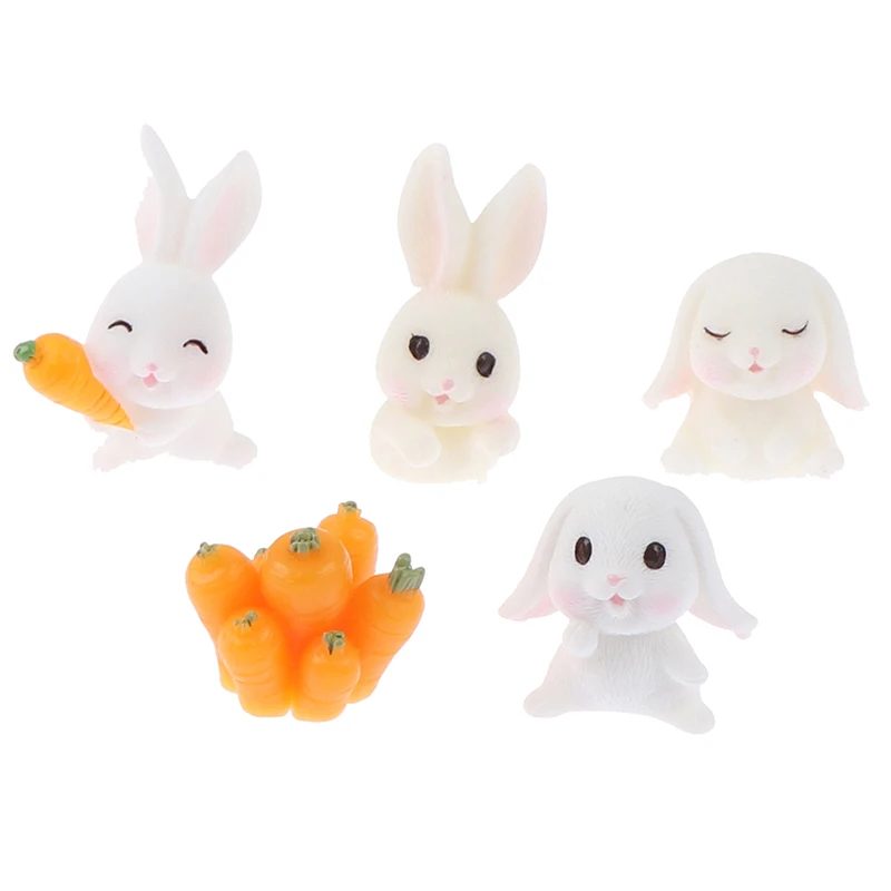 1 шт. милые полимерные растения кролик милый микро ландшафт искусственное