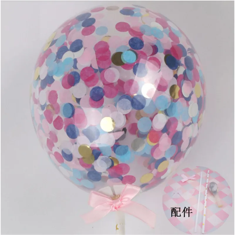 balloon mix Cakelove Белые Крылья Ангела торт комплект экстракласса счастливое украшение для торта ко дню рождения розовый Фламинго верхушка для торта украшения детский душ - Цвет: balloon mix
