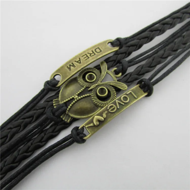 2020 ювелирные изделия плетеный браслет для мужчин и женщин с зеленой кожаной