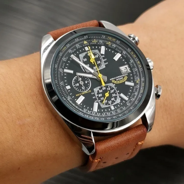 

Well-known Japanese brand watches, all-round quartz watches with rubber strap and solid steel strap aaa watch