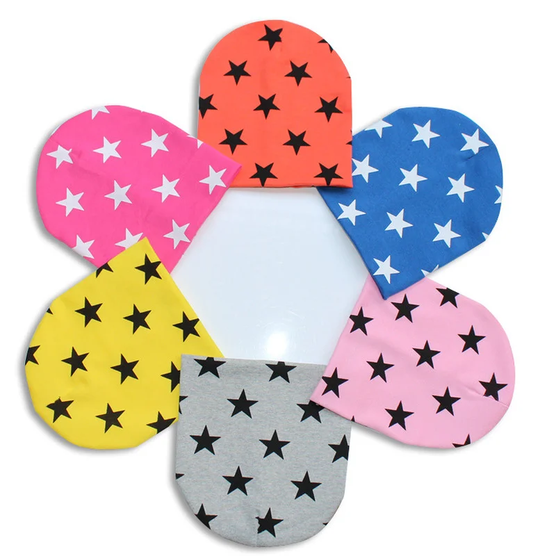 

Cotton Baby Hat Kids Hat Baby Caps Small Stars Boys Girls Five-pointed Star Korean Hat Knit Hat Tire Cap Unisex Children Hat