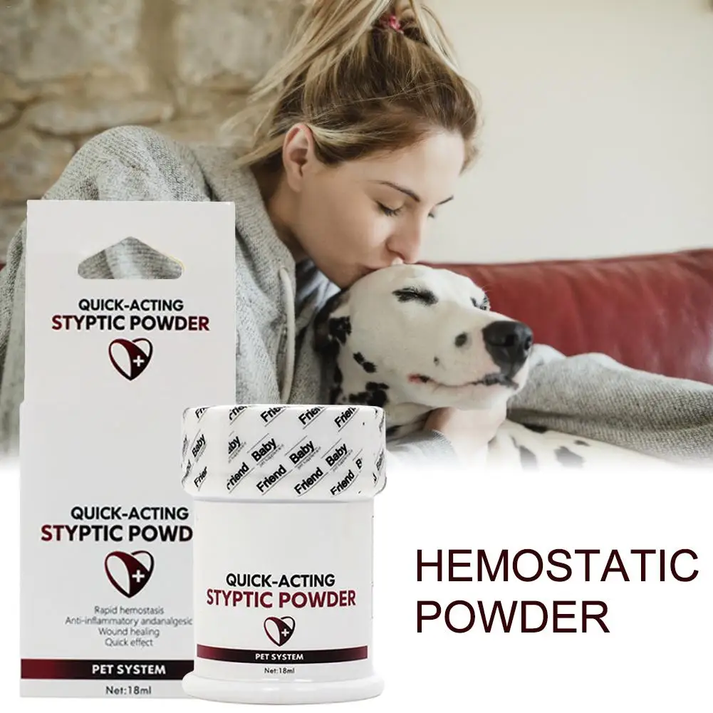 

Pet Styptic Stop Bleeding Powder For Dogs Cats Birds Anti-iammatory Antibacterial Broken Injury Traumatic Hemostatic Powder