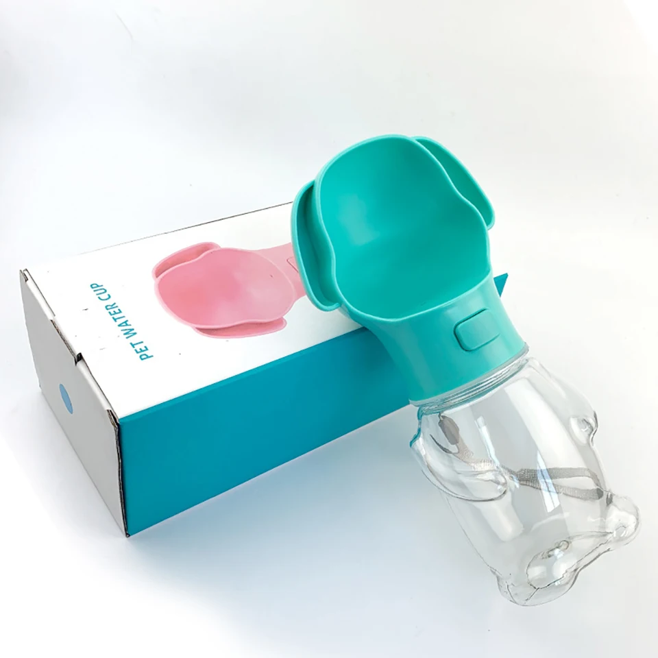 

Dog Water Bottle Portable Leak Proof Puppy Water Dispenser with Drink Feeder Pets Outdoor Cute Lightweight Water Bottle for Dogs
