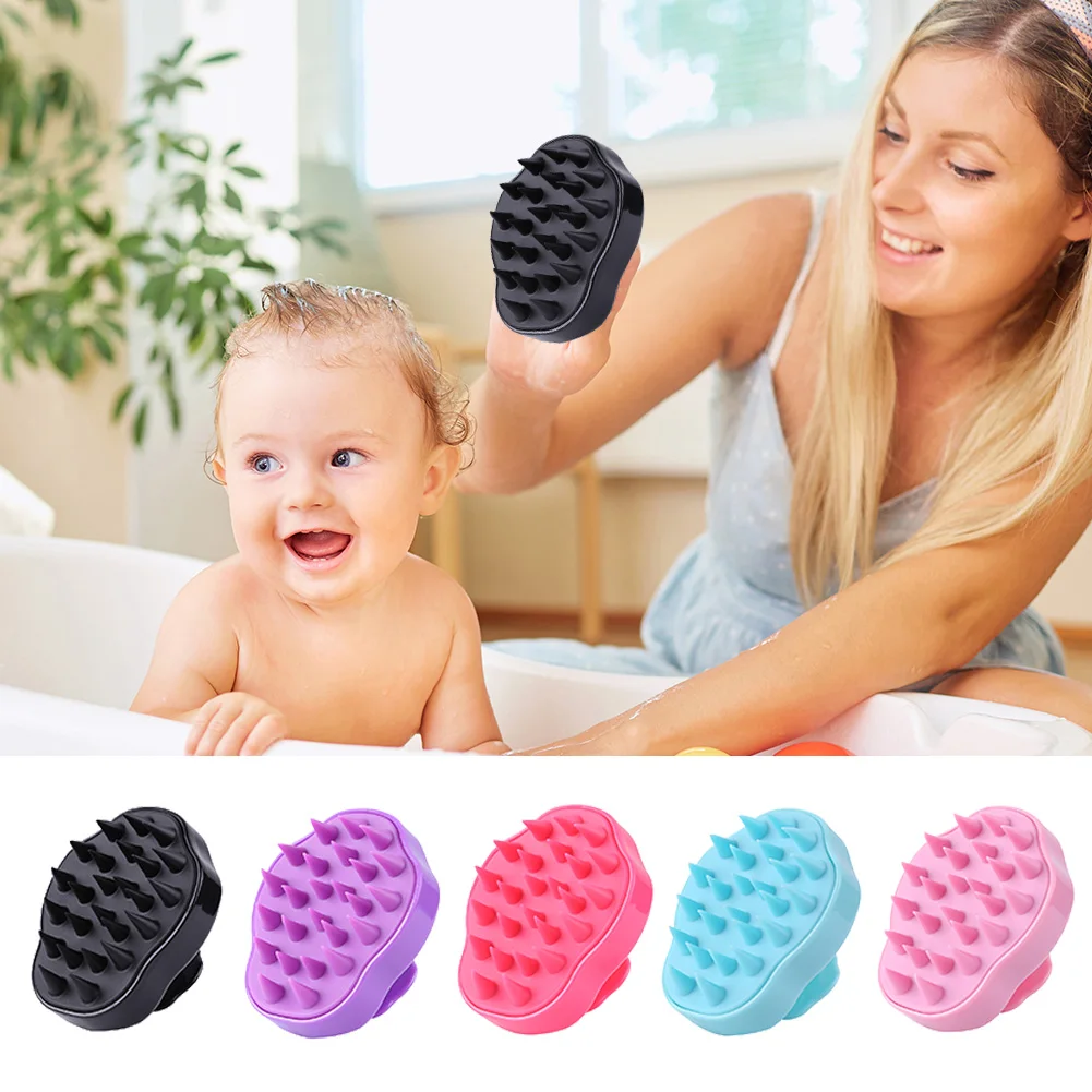 

Silicone Head Body Scalp Massage Brush Comb Shampoo Hair Washing Comb Shower Brush Bath Spa Slimming Massage Brush