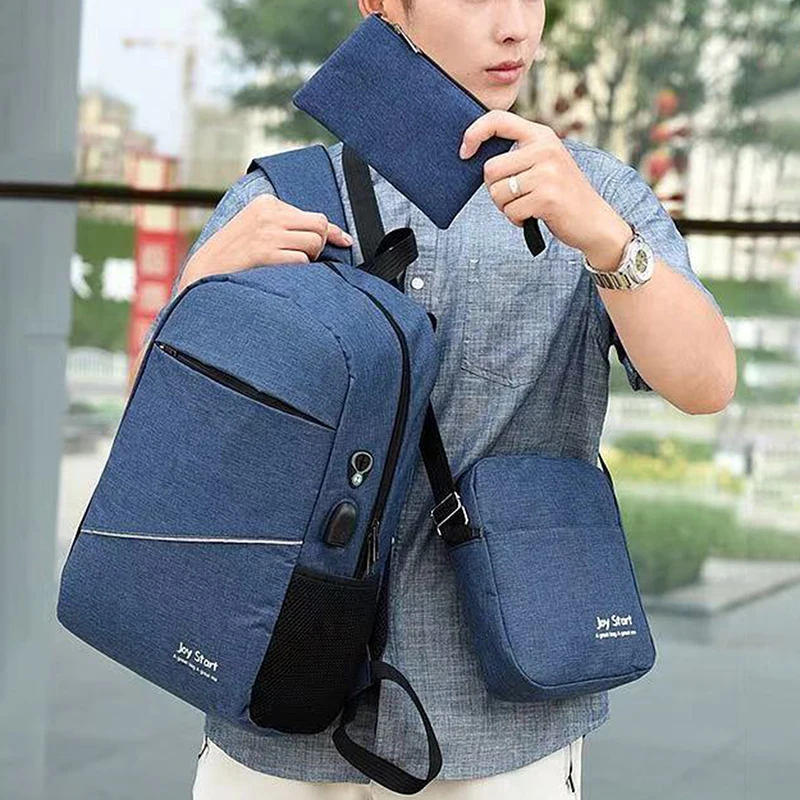 3 шт./комплект мужской рюкзак с USB-портом для зарядки | Багаж и сумки