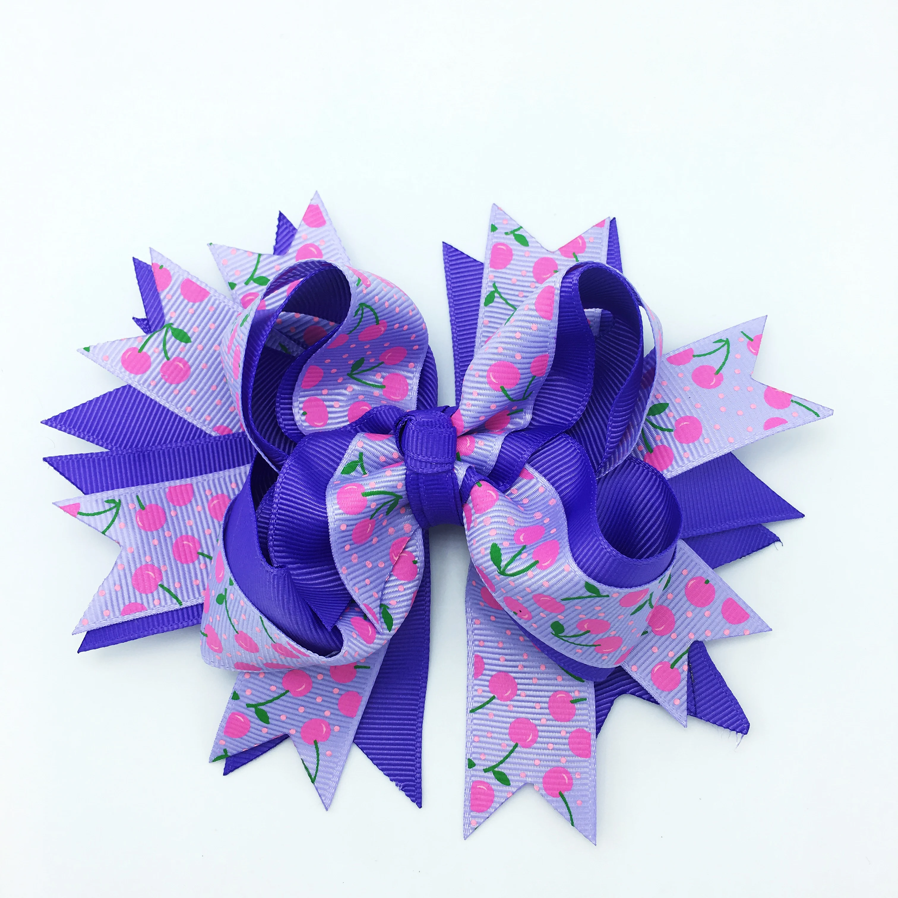 

10 PCS 5 Inches Solid Rinbon Hair Bows for Girls Clips Ribbon Bows Hairpins Multicolor Children Headwear Hair Accessories