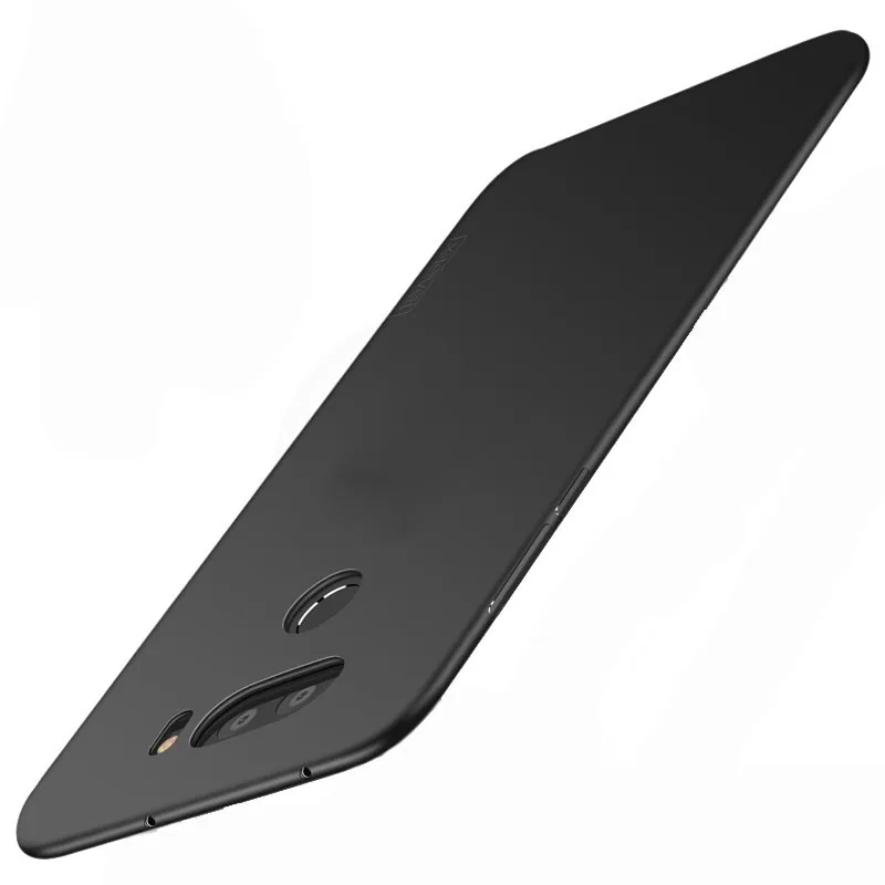 Для LG V50 V40 V30 V20 чехол для телефона X-Level супер тонкий мягкий \ Матовый ТПУ матовый чехол для LG V30 V40 V20 чехол Funda - Цвет: black phone case