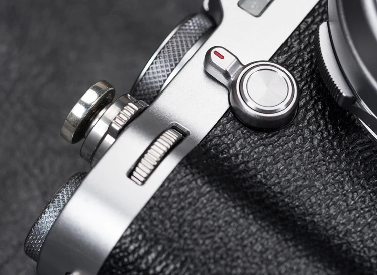 Оригинальная Серебряная+ латунная кнопка спуска затвора для камеры Fujifilm X100F XPRO2 XE3 XT3/X10/X20/X30 Leica M1/M2