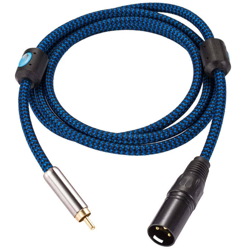 Аудиокабель Hifi с RCA на XLR 3-контактный для акустического усилителя звуковая