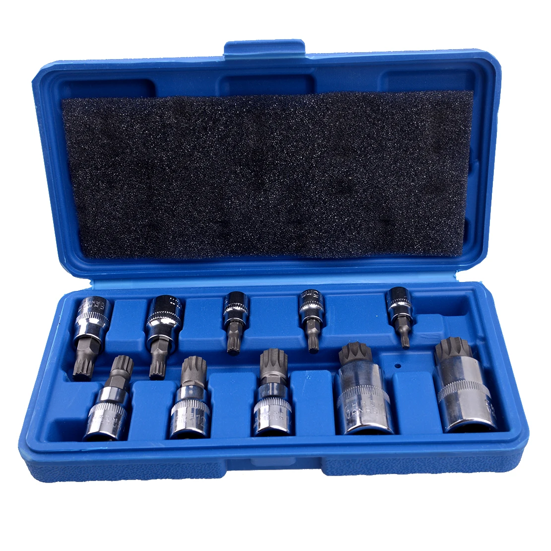 

Beler 10 шт./компл. Автомобильная хромированная сращивающаяся насадка XZN 12 точек мм Тройная квадратная защита от вскрытия 4 мм-18 мм универсальны...