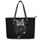 Сумка с верхней ручкой и принтом черного кота, женская пляжная сумка, сумка на плечо, сумка для покупок, повседневная сумка для хранения для девушек, женские большие сумки