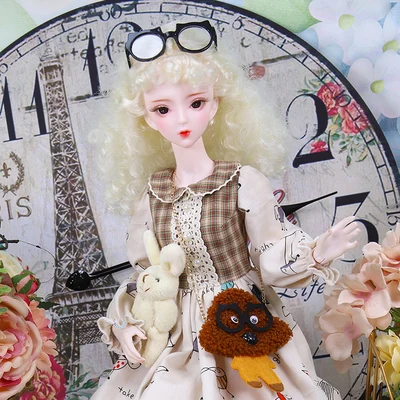 Like a picture 1/3 Bjd кукла шарнирное тело 62 см 12 Китайский Зодиак ручная роспись макияж костюм с одеждой обувь Изысканный Подарочная коробка Упаковка - Цвет: Like a picture