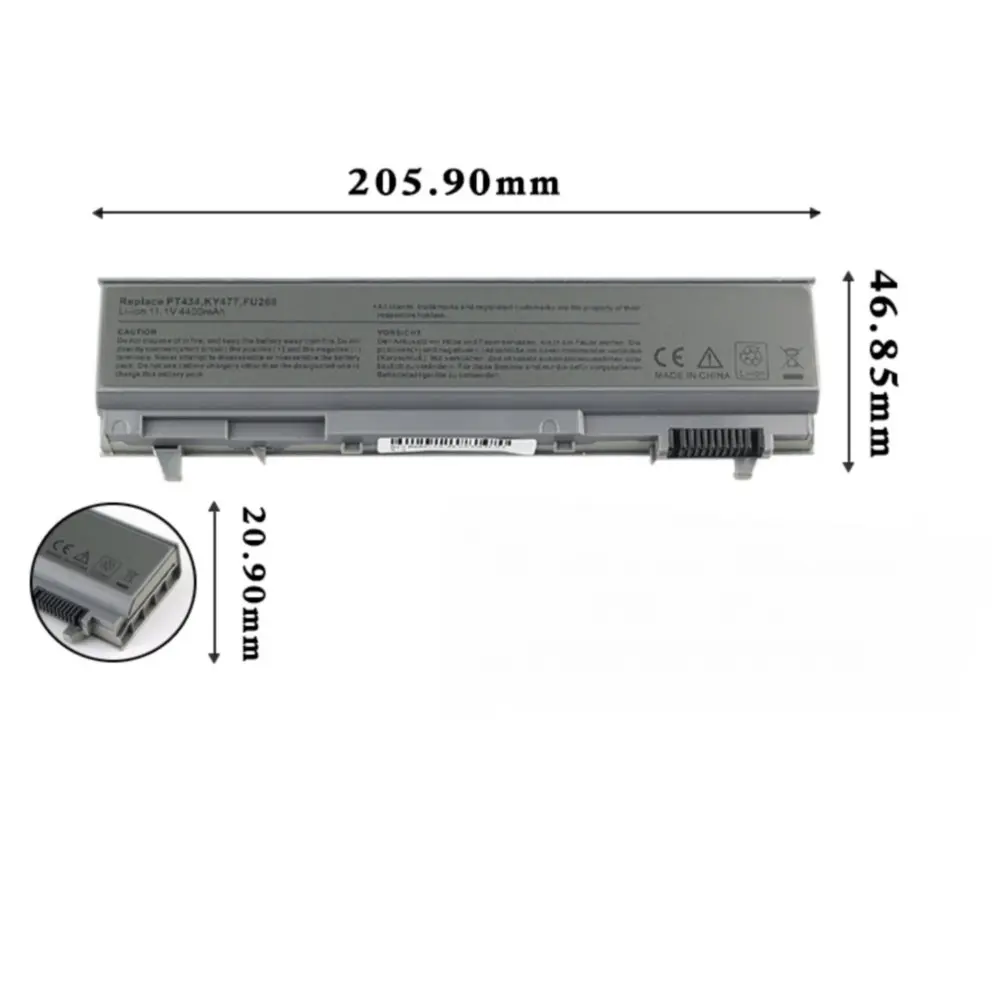 Аккумулятор для ноутбука Dell Latitude E6400/ATG/XFR E6410/ATG E6510 E6500 Precision M2400 M4400 M4500 0FU439 0FU268 0FU272