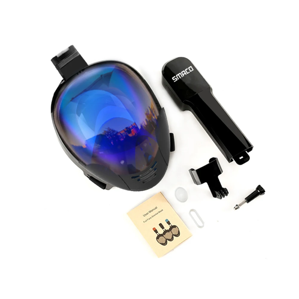 Маска для дайвинга незапотевающая маска подводного плавания на все лицо с