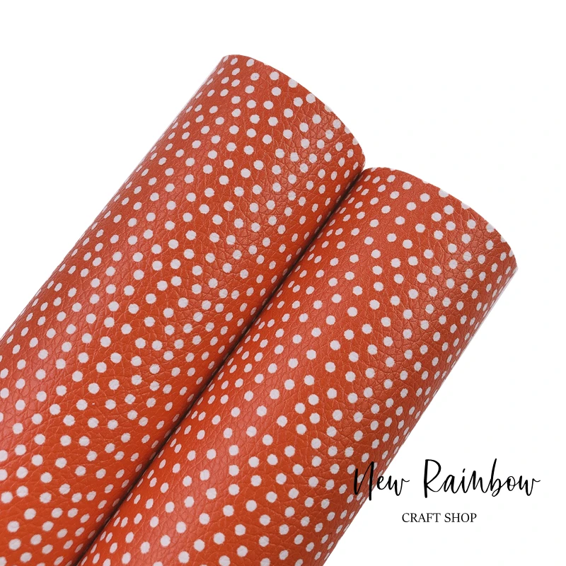 Новинка Радужная Классическая в горошек 4 цвета Сделай Сам искусственная кожа