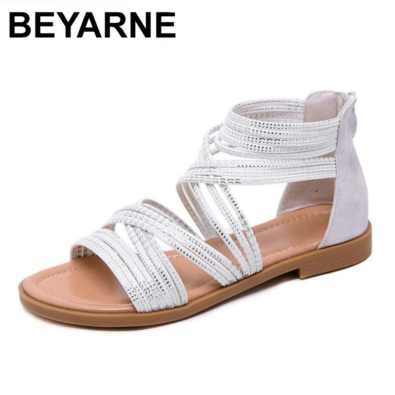 Женские сандалии с ремешком на щиколотке большие размеры|Боссоножки и сандалии| |