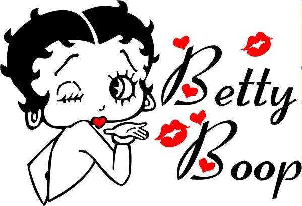 B06- betty boop наклейка для Apple Macbook Pro Air 1" 12 13 15 винил 15,6 hp ноутбук Светоотражающая наклейка для автомобиля