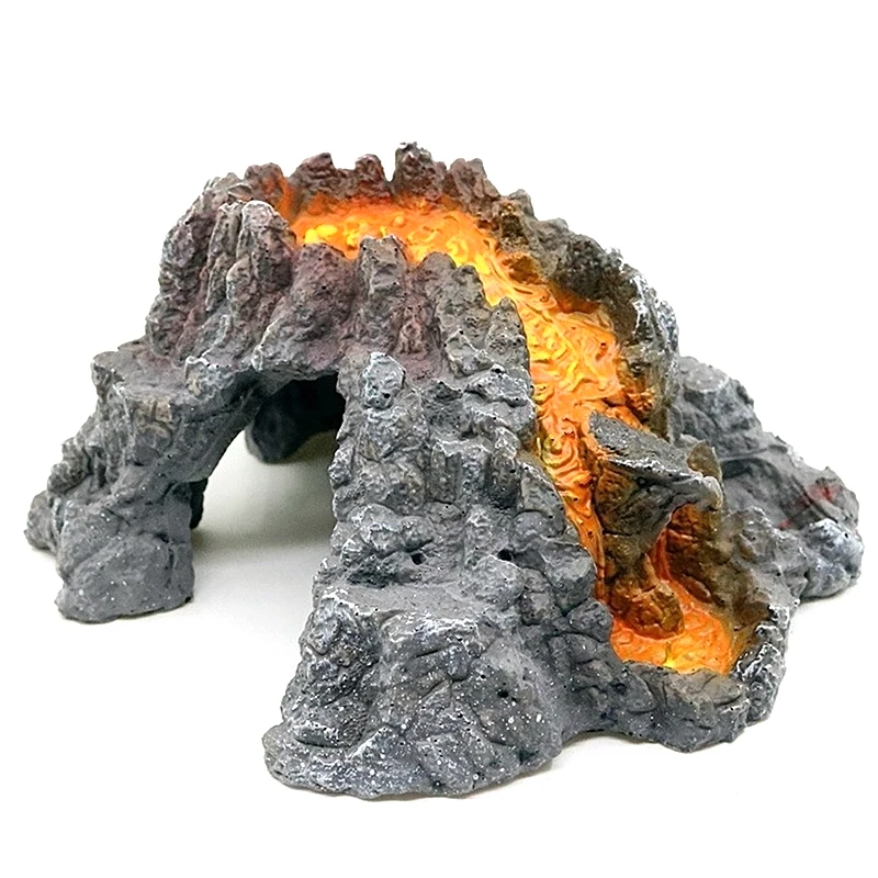 20X19X9CM аквариумные украшения вулканической Simluation смолы рыбы лавы укрытие