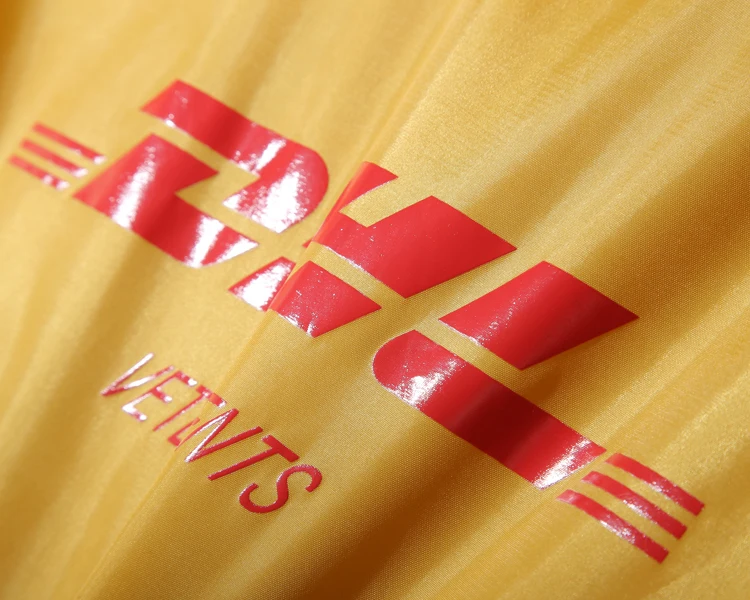 Мужская непромокаемая куртка-бомбер DHL оранжевая ветровка большого размера