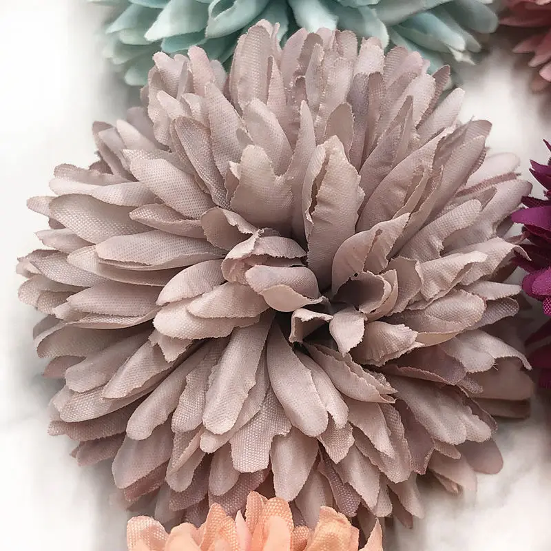 SMARIHAS 5 шт. искусственный цветок Гортензия Цветок голова Шелковый букет ручной