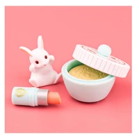 japan gacha gashapon bunny rabbit animal foundation lipstick eye shadow model capsule toy cute makeup scene ornaments gift