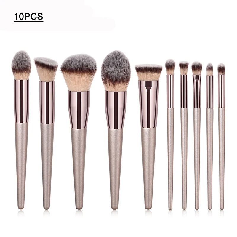 10pcs Brush 01 SinSo, новинка, набор кистей для макияжа, 4-12 шт., высокое качество, кисти для макияжа, инструменты для нанесения основы, пудры, теней, бровей, набор косметических кистей - Handle Color: 10pcs Brush 01