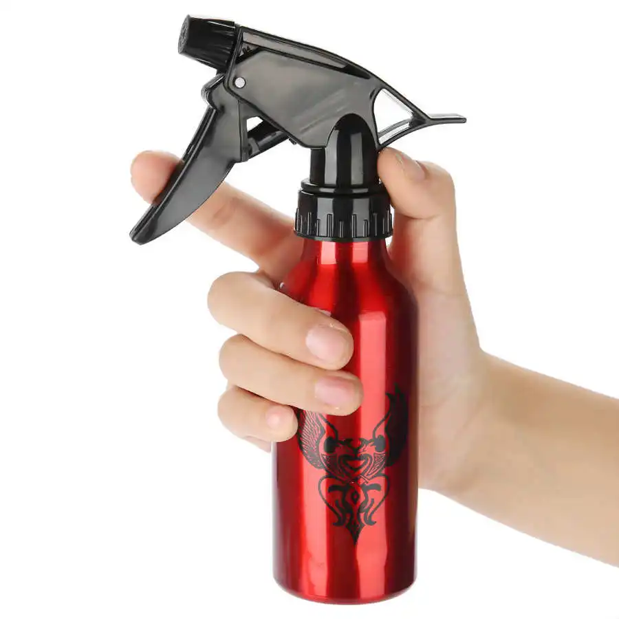 Бутылка для татуировок из алюминиевого сплава с зелеными водорослями и голубым