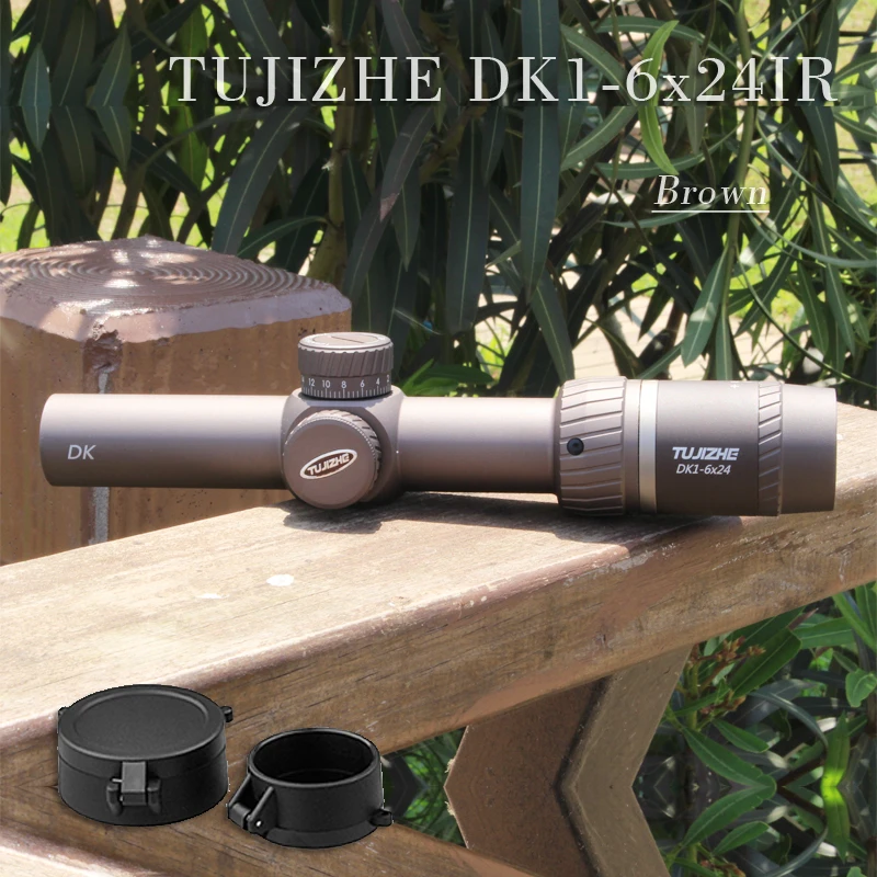 Оптический прицел TUJIZHE DK1-6x24 компактный с гравировкой из стекла | Спорт и