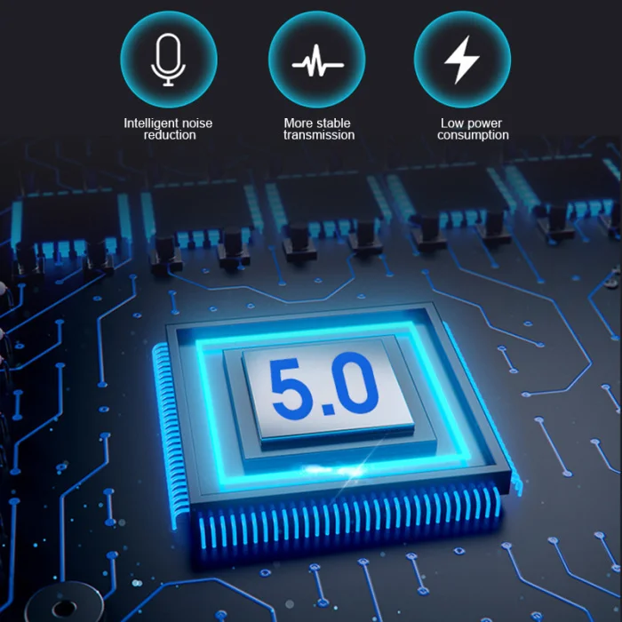 Беспроводная Bluetooth 5,0 одиночная гарнитура наушники CVC8.0 Цифровое шумоподавление водонепроницаемый анти-пот скрытый наушник